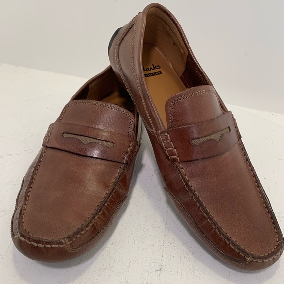 Clarks Other - Clark’s brown leather loafers men’s size 9